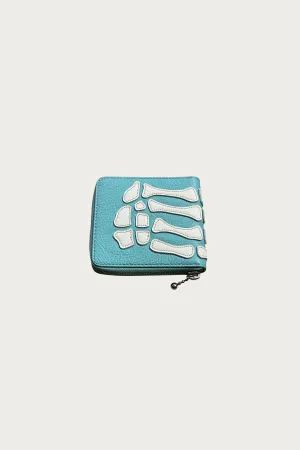 THUMB-UP BONE BAND ZIP Wallet - Powder Blue
