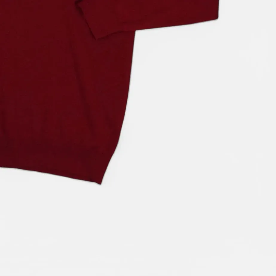 Vintage Burberry Red Knit Jumper (XL)