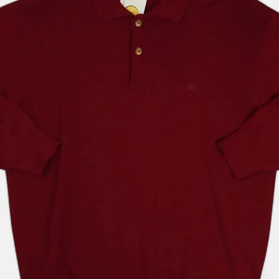 Vintage Burberry Red Knit Jumper (XL)