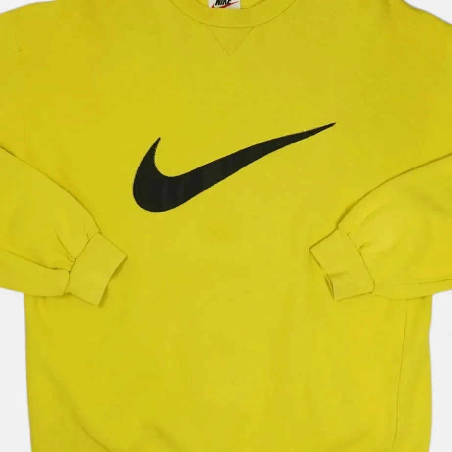 Vintage Nike Yellow Sweatshirt (XL)