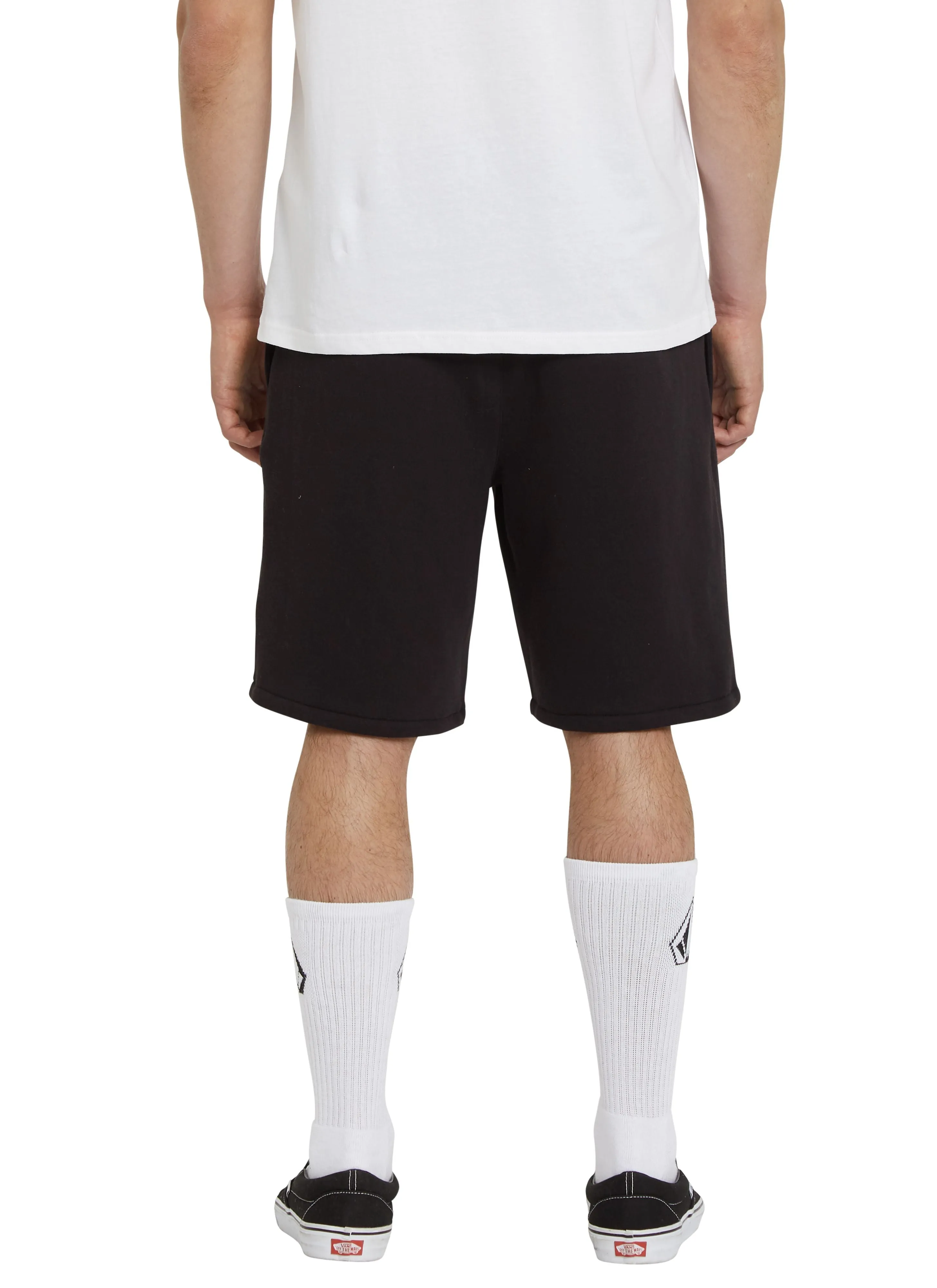 VOLCOM ICONIC STONE FLEECE SHORT BLACK | PANTALN CORTO DEPORTIVO