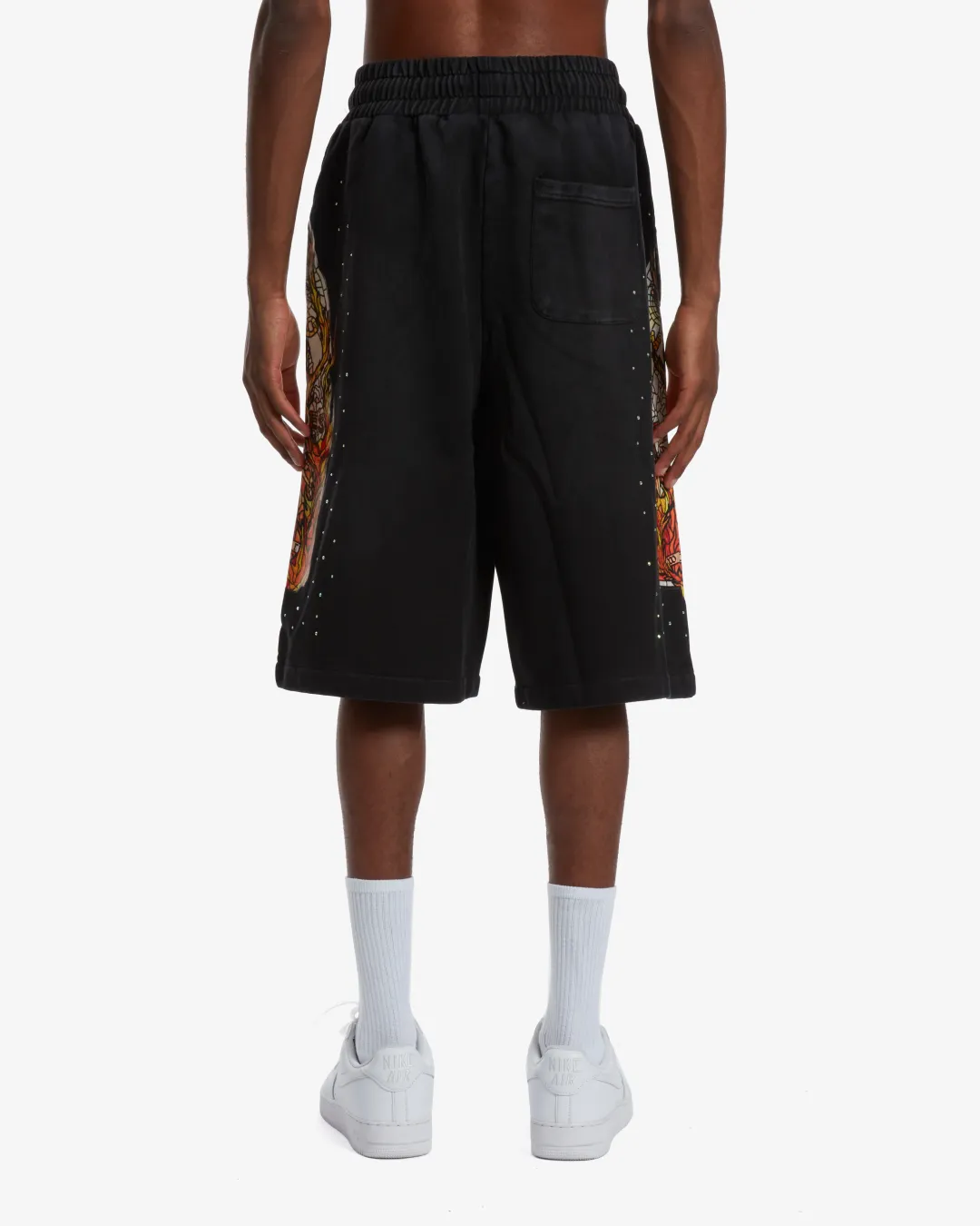 Who Decides War Sweat Shorts Black