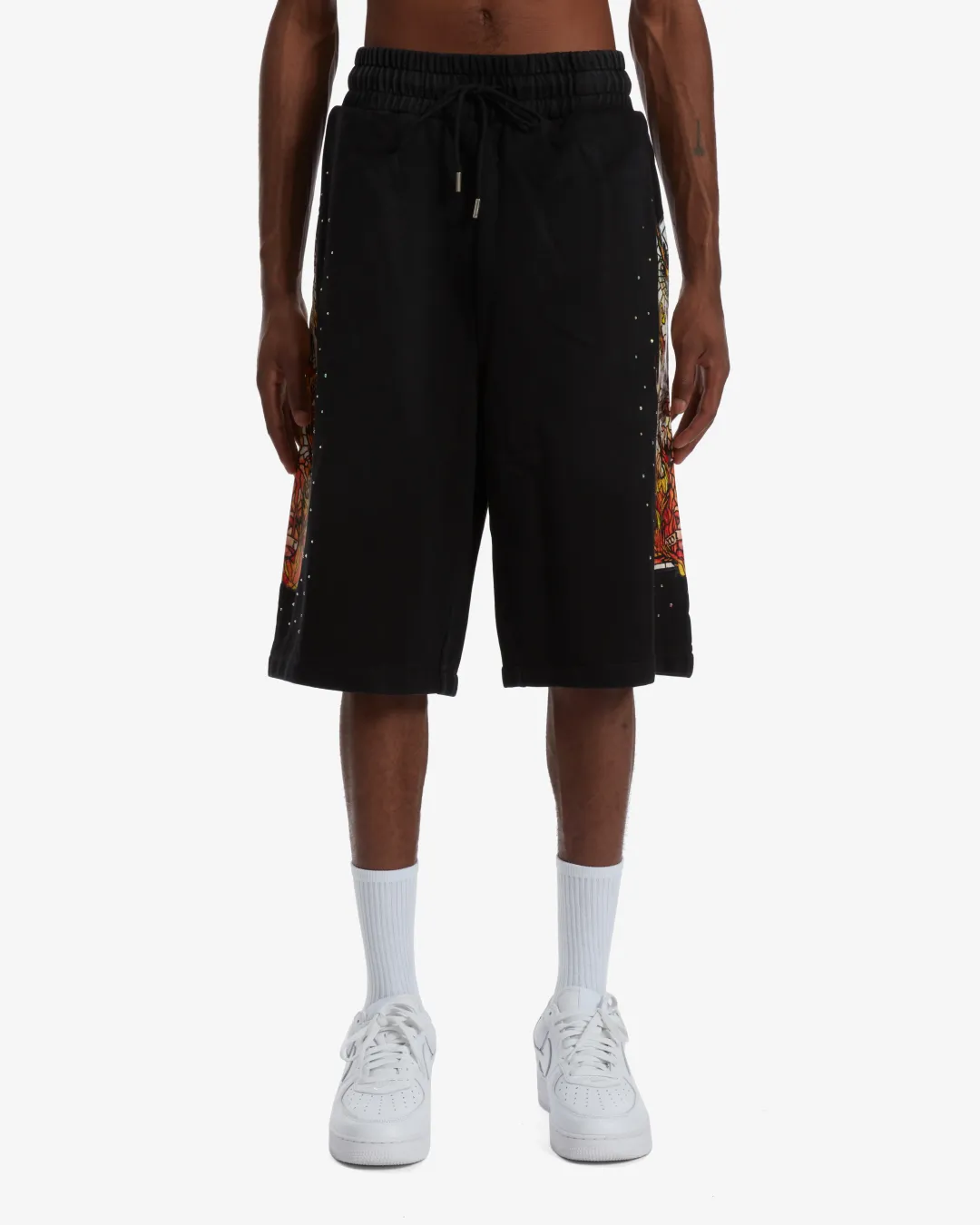 Who Decides War Sweat Shorts Black